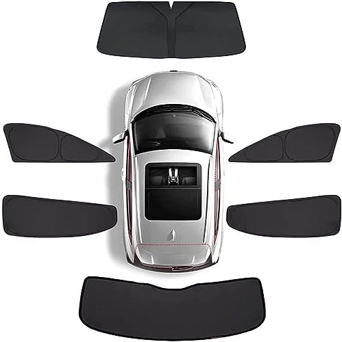 WOLEN Undurchsichtig Sonnenschutz Auto Seitenfenster für VW Sharan 7seats 2012-2023, Auto Fenster Sonnenblende Seitenscheibe UV-Schutz Verdunkelung Privacy Protection Zubehör,E-6PCS