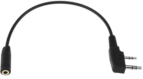 EMSea TCK01 Cable Transferencia para Walkie Talkie Conector Auriculares para Teléfono Móvil Compatible con Kenwood Cable Adaptador de 2 Pines Compatible con Radios de 2 Vías RT21 RT22 RT27