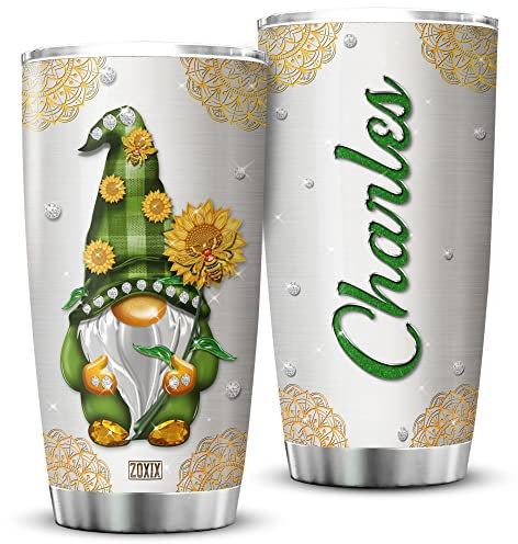 Thermos 590ml Gobelet De Café Réutilisable Mug Isotherme Pour Noël Collègue Papa Gnome Personnalisé