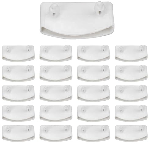 hifrom Lattenrost-Halterungen Bett Lattenrost Kappen 20 Pcs Lattenrost Halter 53mm Seitenhalterungen Bettlattenhalter Sets für Betten Verbindungszubehör Einzel Doppelbetten (Weiß 20 Schwanz)