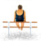 Treppenhandlauf, Balance-Ballettstange, tragbar für Zuhause oder Studio, höhenverstellbare Stange für Stretch, Pilates, Kinder und Erwachsene (Farbe: Natur, Größe: 1,5 m)