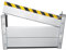 Mobile Hochwasserschutz Barriere Tür,Aluminiumlegierung Hochwasserschutz Barriere auf Türen,Hochwasserschutz Wasserabweiser für Garage/Basement/Haustür/Auffahrt (80×60CM)