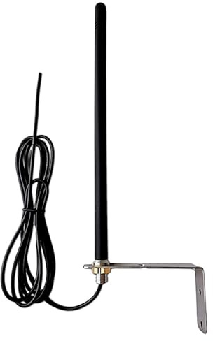 Mulcort Antena externa de 433 MHz, mando a distancia extensible, distancia de hasta 200 metros, puerta de garaje, portería, amplificador de señal de antena, conector SMA, GSM, GPRS, antena omni,