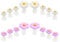 Junsasi 16pcs Silicone Toe Separators for Pedicure, Soft Cute Daisy Flower Toe Separators for Nail Polish, Comfortable Toe Spacers for Nail Varnish Ideal for DIY Nail Art (White, Purple)