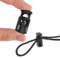Kordelstopper 1 Loch, 30 Stück Kordelklemme, Gummikordel Stopper für bis Ø 6 mm, Kordel Stopper, Schwarz Schnurstopper für Schnürsenkel, Kordelzüge, Jacken, Schuhe