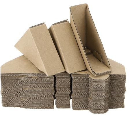 sourcing map 100 Stück Eckenschutz aus Karton, Kantenschutz aus Karton, 7 x 7 x 3,5 cm, verstellbar