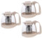 Alipis 3 Piezas tetera office kettle Amar Filtrar taza de té de hojas sueltas olla hirviendo Calentador de oficina clear tea cup colador chino taza de té multifuncional Vidrio Grey