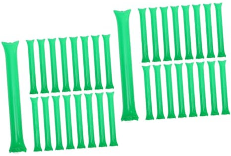 Yardwe 2 Sätze Aufblasbarer Stock Neon-partyzubehör Spielstock Leuchtstab Aufblasbarer Poolsitz Jumbo Pick-up-Sticks-Spiel Nudel Pool-basketballkorb Maschine Lärm Green Sport 40 Stück * 2