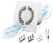 H&C VENT Ø 100mm Badlüfter mit Feuchtigkeitssensor mit Nachlauf Zeitschaltuhr │ Bad Ventilator IPX4 15W 100m³/h 32dB │ Abluftventilator Für Badezimmer Küche Garage Gewächshaus Growzelt WC Fan│ Lüfter