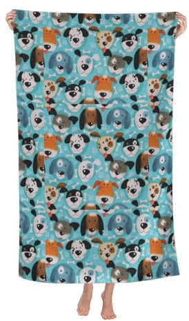 Süße Hunde, Strandtuch Ultraweiches Badetuch Schnelltrocknende Stranddecke 80x130cm