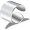 ALEXCRAFT Silber 92 Damen Frauen Matt Gebürstet Herren Offene Verstellbare für Frauen Freundin Mama Mädchen Valentinstag Breite 15MM