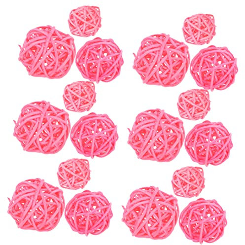 HOLIDYOYO 30 Stück Rattan-Dekoration Für Zuhause Rattan-mittelstück Für Schalen Wohnzimmer Badezimmer Hochzeit Weihnachtsdekoration