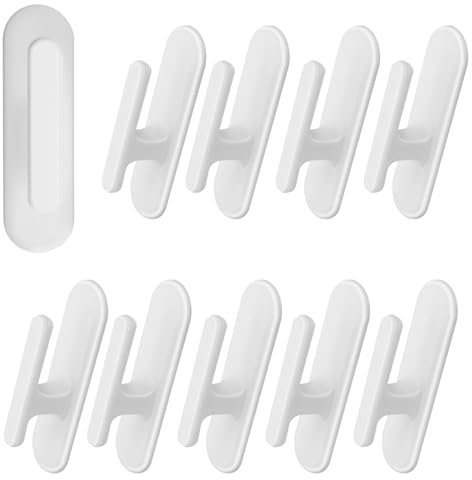 10 Pcs Blind Cord Winders Hooks Self Adhesive Wall Hooks for Window Blinds Curtains Sun Shades Ropes Blind Cord Clips for Home Office School