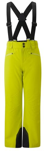 Ziener Kinder AXI-Z Ski-Hose/Schnee-Hose | wasserdicht, Träger, Electric Grass, 104