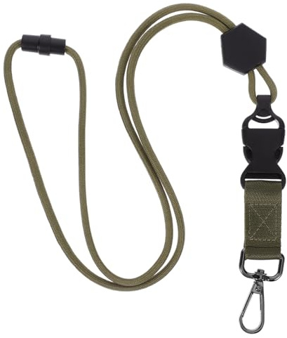 Porte-badge Tour de Cou Militaire Crochet Métal Robuste | Lanière Breakaway Multifonction, pour Clés et Cartes D’Identité, Polyester Confortable, Usage Quotidien