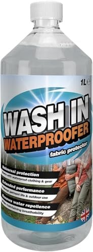 Pluto Packaging 1L Easy To Use Wash In Waterproofer Fabric Protector For All Outdoor Clothing (1)