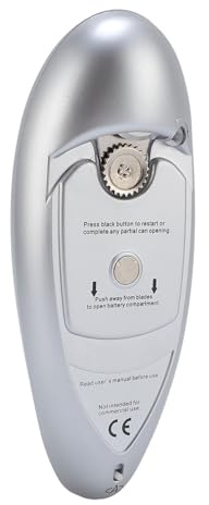 LUCKDANO Elektrischer Dosenöffner One Touch, Batteriebetriebener Automatischer Dosenöffner aus Edelstahl für die Schnelle und Einfache Zubereitung von Mahlzeiten