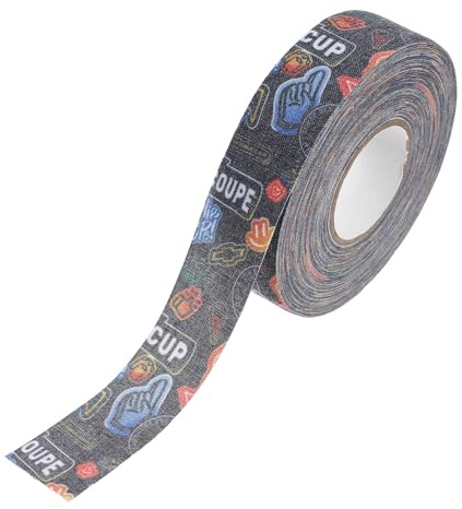 TOYANDONA Hockey Tape Verschleißfest Selbstklebend 2,5cm X 18,5m Rutschfestes Eishockey Griffband Weiß für Eishockeyzubehör
