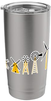 Windmill Technician Wind Pumps Operator Wind Engineer Stainless Steel Insulated Tumbler