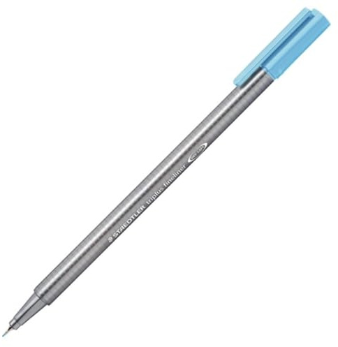Staedtler Triplus Fineline 334 – Superfine Tip 0.3 mm Blue, Grey