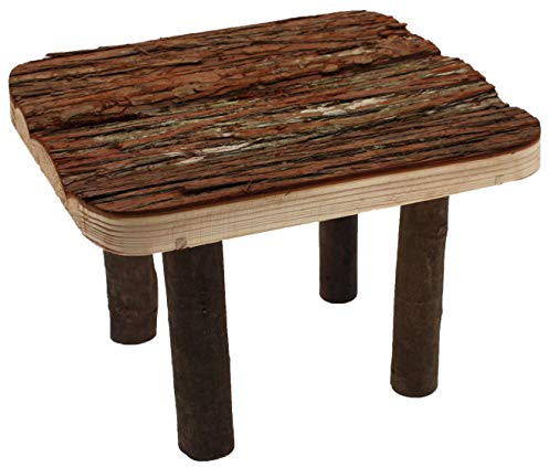happypet Holz-Plattform-Spielzeug für kleine Tiere, langlebig, sicher, natürlich, ungiftig, kaubar, Kletterübung, Lebensraum, Ständer für Käfig-Hamster, Rennmäuse, Mäuse