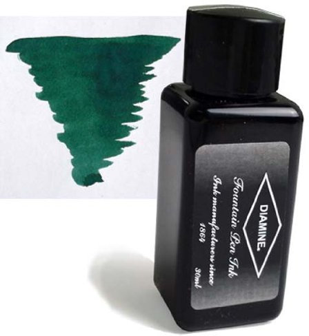 Diamine Fountain Pen Bottled Ink, 30ml - Sherwood Green by Diamine
