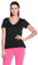 Zumba Fitness Damen WT Top Dip-It-Low V-Neck, Sew Black, S