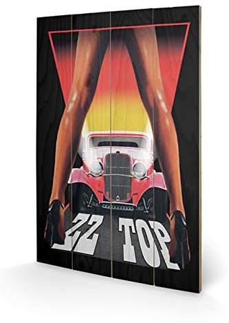 ZZ Top 'Beine' Holz- Wand Kunst,40 x 59 cm
