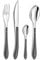 PRADEL ESSENTIEL - Pot 24 couverts de table - Bistro 1-2-3 - Acier inoxydable 18/0, Finition Standard - Gris Anthracite