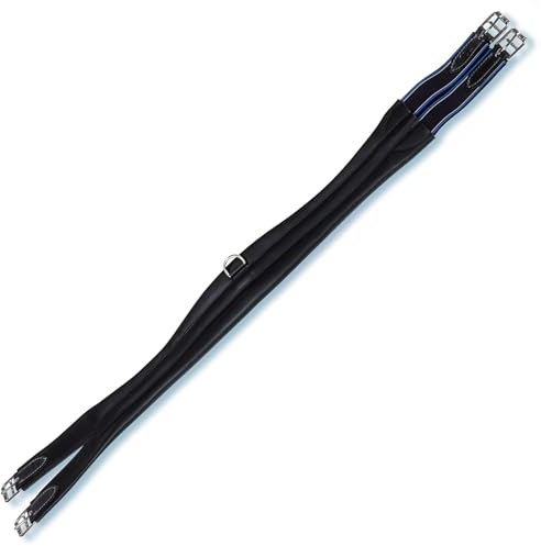 Stübben Leder-Sattelgurt Langgurt mit einseitigem Elastikzug - Tobacco - 95cm