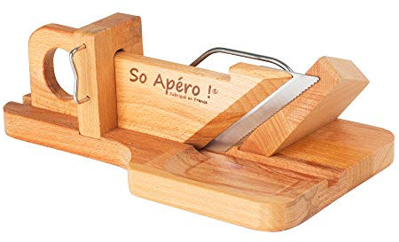 Guillotine à saucisson socle en hêtre lame inox