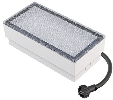 ledscom.de LED Pflasterstein Bodeneinbauleuchte GORGON für außen, IP67, eckig, 20 x 10cm, kaltweiß, Led, Aussen, Außen, Beleuchtung, Garten, Boden, Bodenleuchten, Pflasterstein, Bodenstrahler