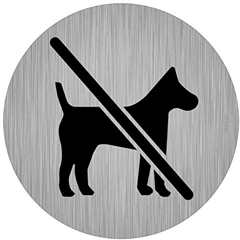 immi Verbots-Zeichen, Keine Hunde, Hunde müssen draußen bleiben, 95mmØ