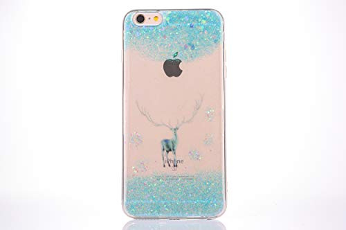 CrazyLemon pour iPhone 6S Coque, pour iPhone 6 Couverture TPU, Soft Varnish Technologie TPU Silicone Gel Caoutchouc Peau 3D Relief Motif Conception Coque pour iPhone 6 / 6S - Wapiti