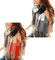 heekpek Damen Kariert Oversized Kaschmir Schal Lange Winterschal Weich Wraps Groß Karo Fransen Schal Warm Schal für Herbst Winter, 2St C