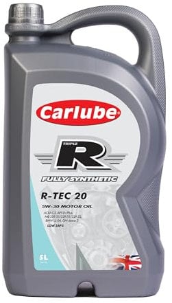 Carlube Triple R 5W-30 ACEA C2/C3, API SP Fully Synthetic Engine Oil R-TEC 20 5L