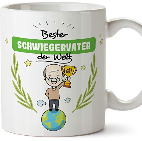 Mugffins Tasse/Becher Schwiegervater -Familie Welt -Lustige und Originelle Geschenke -Tee-Kaffeetasse