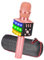 Karaoke Microfono Senza Filo Aggiornato BONAOK con Luci LED Colorate Lampeggianti, 4 in 1 Microfono Karaoke, Portatile Karaoke Player Machine Festa a Casa Speaker Regalo per Android/iOS (Oro Rosa)