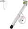 1 morceaux Pieds De Meuble en Acier Inoxydable, Pieds De Support Carrés Télescopiques Rabattables Et Réglables,pour Tables de Salle À Manger,Armoire,Support De Table (70cm/27.6in)