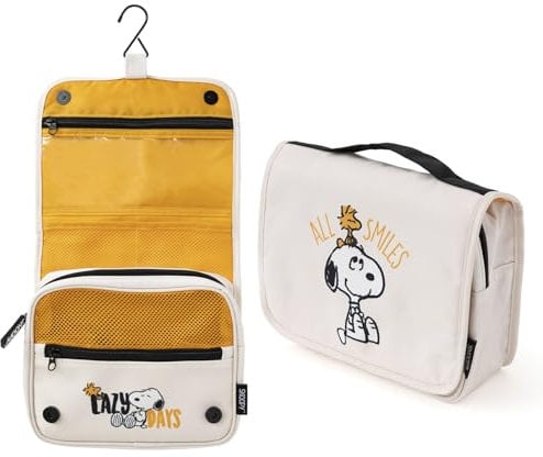 Grupo Erik Kosmetiktasche Klein Snoopy - Vielfältige Kulturtasche Damen - Wasserdichter Kulturbeutel Herren - Praktische Waschtasch Snoopy Fanartikel