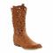 STILL Scarpe Donna Stivali Texani Cowboy Traforati Estate Nero Punta Moda Nuovi G629 (Camel, Numeric_36)