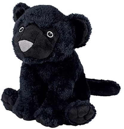 EcoBuddiez - Schwarzer Panther von Deluxebase. Mittlere weiche Plüschtiere aus recycelten Plastikflaschen. Umweltfreundliches Kuschelgeschenk für Kinder und niedliches Kuscheltier für Kleinkinder.