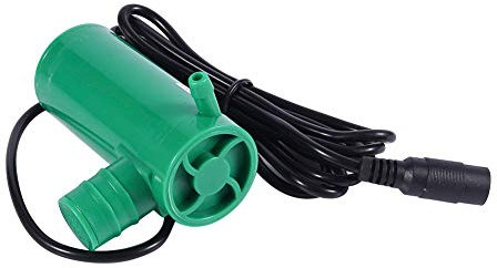 TOTMOX 12V Universal Durable 9M 500L/h Bomba de agua sumergible para estanque de jardín, bombas de cepillo de agua de bajo ruido, verde