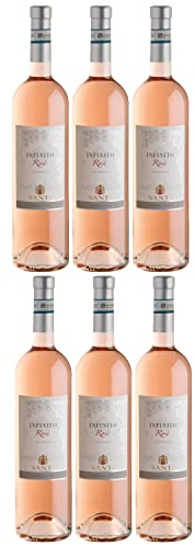 L'Infinito Chiaretto Bardolino classico rosé DOC Roséwein Wein trocken Italien I Visando Paket (6 x 0,75l)