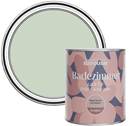 Rust-Oleum Green Moisture Resistant Bathroom Wood and Cabinet Paint in Gloss Finish - Laurel Green 750ml