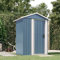 Keketa Capanno da Giardino Attrezzi da Giardino Casetta Attrezzi Giardino Casette da Giardino Capanno degli Attrezzi Porta Attrezzi da Giardino Grigio 126x97,5x177 cm Acciaio Zincato