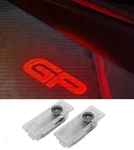 Duleutgnu 2 Stück LED Umfeldbeleuchtung Autotür Logo Türbeleuchtung Innenraum Ghost Projektor Willkommenslicht Ambiente Zubehör (Für GP)