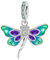 BIZK Libelle Charm-Anhänger für Armband 925 Sterling Silber Charm Bead Pendant für Europäische Armbänder und Halsketten
