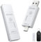 iDiskk 128 GB, 500 MB/s, crittografia delle impronte digitali, unità flash SSD superveloce, chiavetta fotografica per iPhone 15/15 Plus/15 Pro/15 Pro Max, iPad USB-C, MacBook, laptop, Android e PC