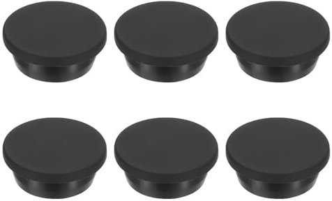 PATIKIL 30mm Durchmesser Gummistopfen, 6 Stück Silikon Verschlussstopfen für 29mm Loch, Schwarz